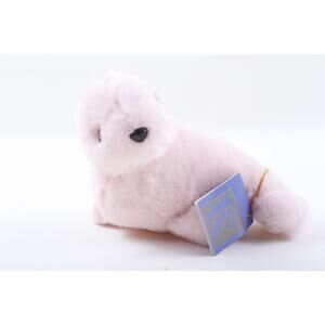 Rare Kamar Baby Seal Plush, Prototype Pink Stuffed Animal, Vintage OOAK Soft